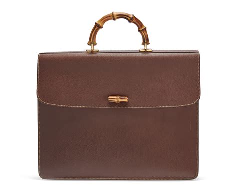 gucci briefcase with bamboo handle